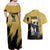 Sanji Mix Manga - One Piece Couples Matching Off Shoulder Maxi Dress and Hawaiian Shirt Anime Style