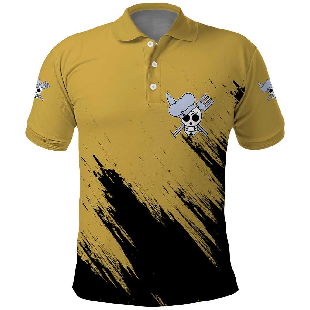 Sanji Mix Manga - One Piece Polo Shirt Anime Style