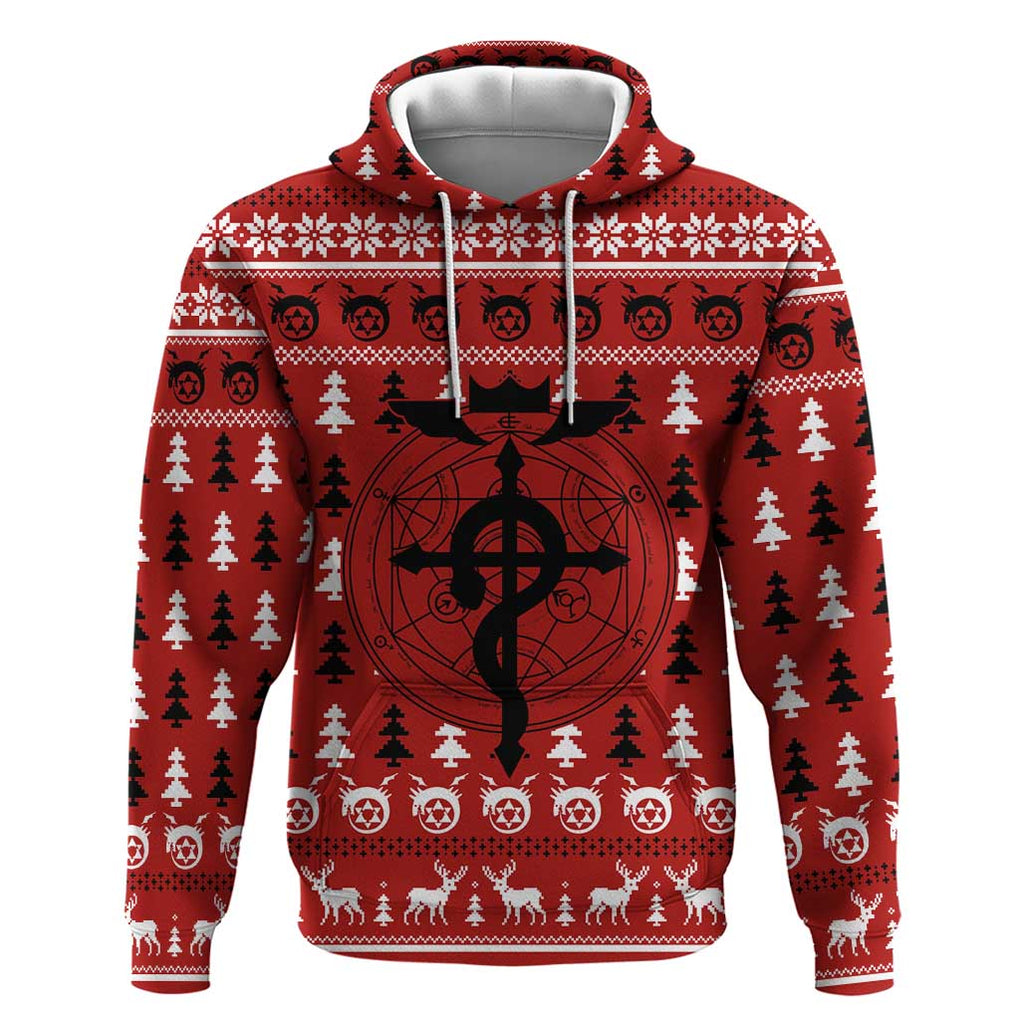 Fullmetal Alchemist - Fullmetal Alchemist Hoodie Anime Mix Christmas Style