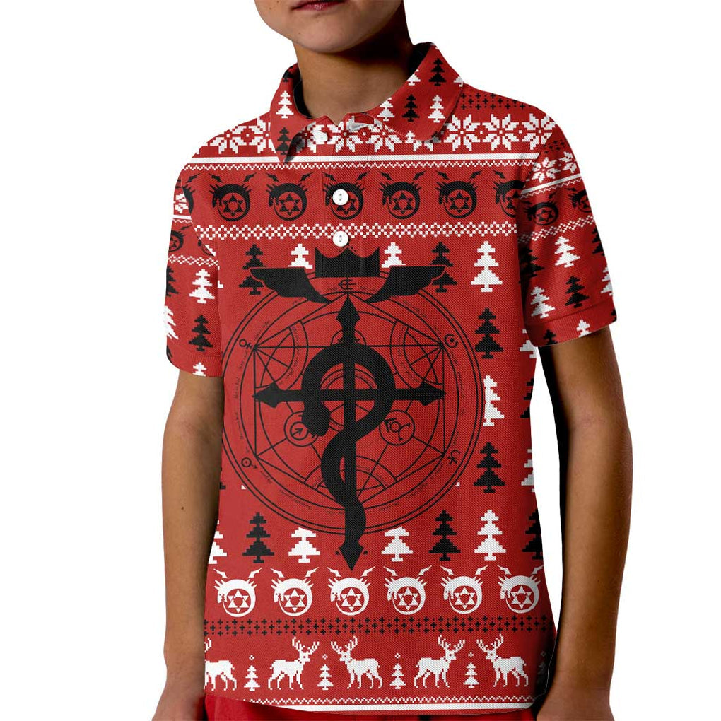 Fullmetal Alchemist - Fullmetal Alchemist Kid Polo Shirt Anime Mix Christmas Style