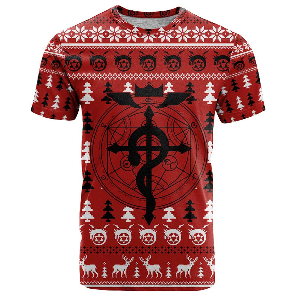 Fullmetal Alchemist - Fullmetal Alchemist T Shirt Anime Mix Christmas Style