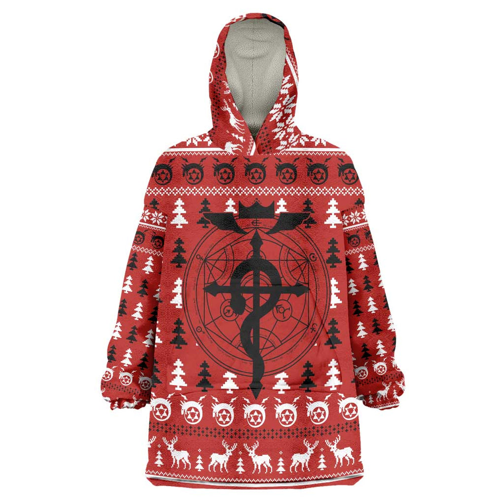 Fullmetal Alchemist - Fullmetal Alchemist Wearable Blanket Hoodie Anime Mix Christmas Style