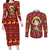 Luffy - One Piece Couples Matching Long Sleeve Bodycon Dress and Long Sleeve Button Shirt Anime Mix Christmas Style