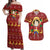 Luffy - One Piece Couples Matching Off Shoulder Maxi Dress and Hawaiian Shirt Anime Mix Christmas Style