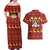 Luffy - One Piece Couples Matching Off Shoulder Maxi Dress and Hawaiian Shirt Anime Mix Christmas Style