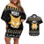 MSBY - MSBY Black Jackal Couples Matching Off Shoulder Short Dress and Hawaiian Shirt Anime Mix Christmas Style