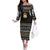 MSBY - MSBY Black Jackal Off The Shoulder Long Sleeve Dress Anime Mix Christmas Style