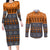 Karasuno - Haikyuu Couples Matching Long Sleeve Bodycon Dress and Long Sleeve Button Shirt Anime Mix Christmas Style