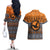 Karasuno - Haikyuu Couples Matching Off The Shoulder Long Sleeve Dress and Hawaiian Shirt Anime Mix Christmas Style