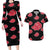 Akatsuki Uniform - Naruto Couples Matching Long Sleeve Bodycon Dress and Hawaiian Shirt Anime Style