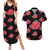 Akatsuki Uniform - Naruto Couples Matching Summer Maxi Dress and Hawaiian Shirt Anime Style