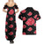 Akatsuki Uniform - Naruto Couples Matching Summer Maxi Dress and Hawaiian Shirt Anime Style