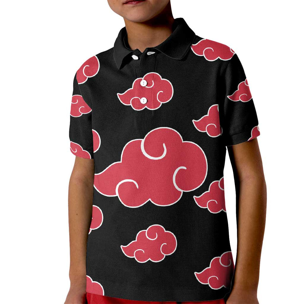 Akatsuki Uniform - Naruto Kid Polo Shirt Anime Style