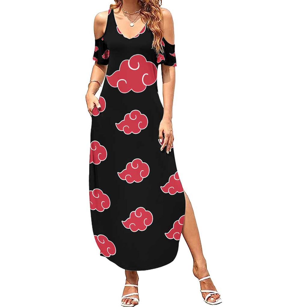 Akatsuki Uniform - Naruto Summer Maxi Dress Anime Style