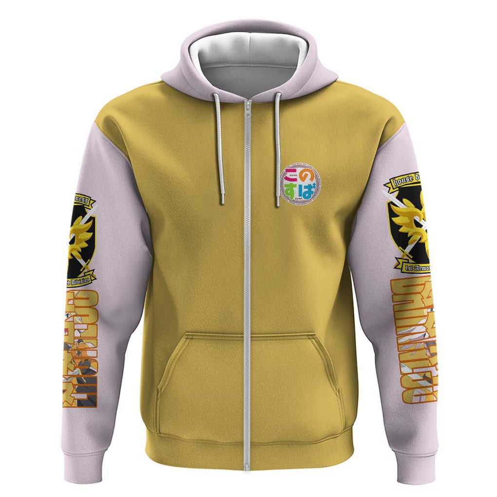 Darkness Konosuba Zip Hoodie Anime Style