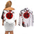 Tsunade - Japan Style Anime Couples Matching Off Shoulder Short Dress and Long Sleeve Button Shirt