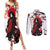 Uchiha Madara - Japan Style Couples Matching Summer Maxi Dress and Long Sleeve Button Shirt