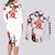 Gaara - Japan Style Anime Couples Matching Long Sleeve Bodycon Dress and Long Sleeve Button Shirt