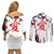 Gaara - Japan Style Anime Couples Matching Off Shoulder Short Dress and Long Sleeve Button Shirt