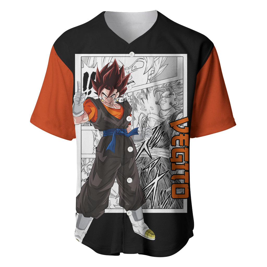 Vegito Baseball Jersey Dragon Ball Mix Anime Manga