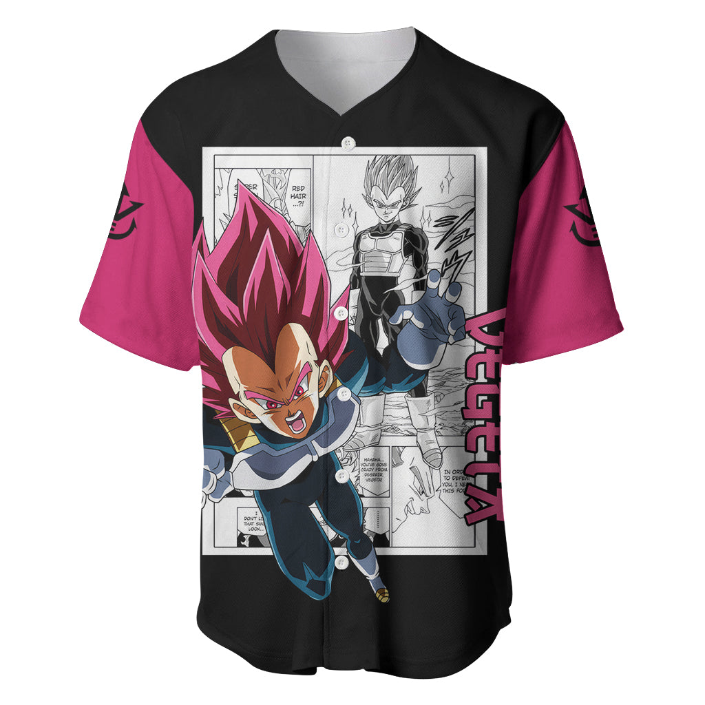 Vegeta God Baseball Jersey Dragon Ball Mix Anime Manga