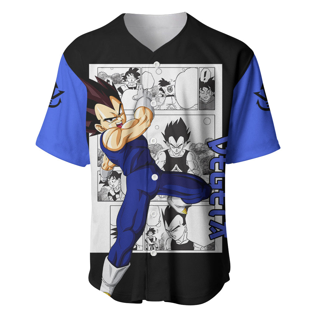 Vegeta Baseball Jersey Dragon Ball Mix Anime Manga