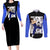 Vegeta Couples Matching Long Sleeve Bodycon Dress and Long Sleeve Button Shirt Dragon Ball Mix Anime Manga