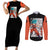 Goku Blue Couples Matching Short Sleeve Bodycon Dress and Long Sleeve Button Shirt Dragon Ball Mix Anime Manga