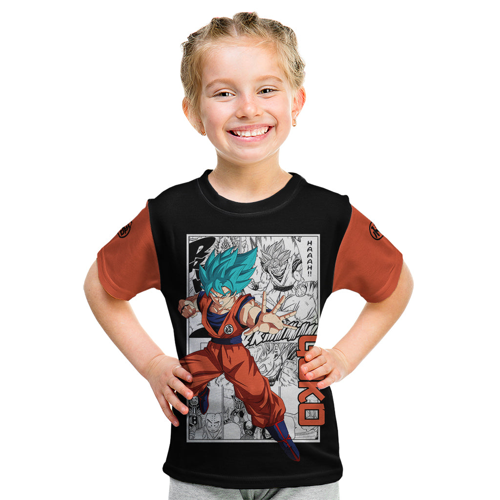 Goku Blue Kid T Shirt Dragon Ball Mix Anime Manga