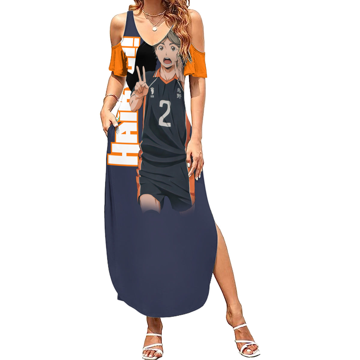 Karasuno Koshi Sugawara Summer Maxi Dress Haikyu