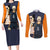 Karasuno Tanaka Couples Matching Long Sleeve Bodycon Dress and Long Sleeve Button Shirt Haikyu