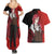 Grell Sutcliff Couples Matching Summer Maxi Dress and Hawaiian Shirt Black Butler