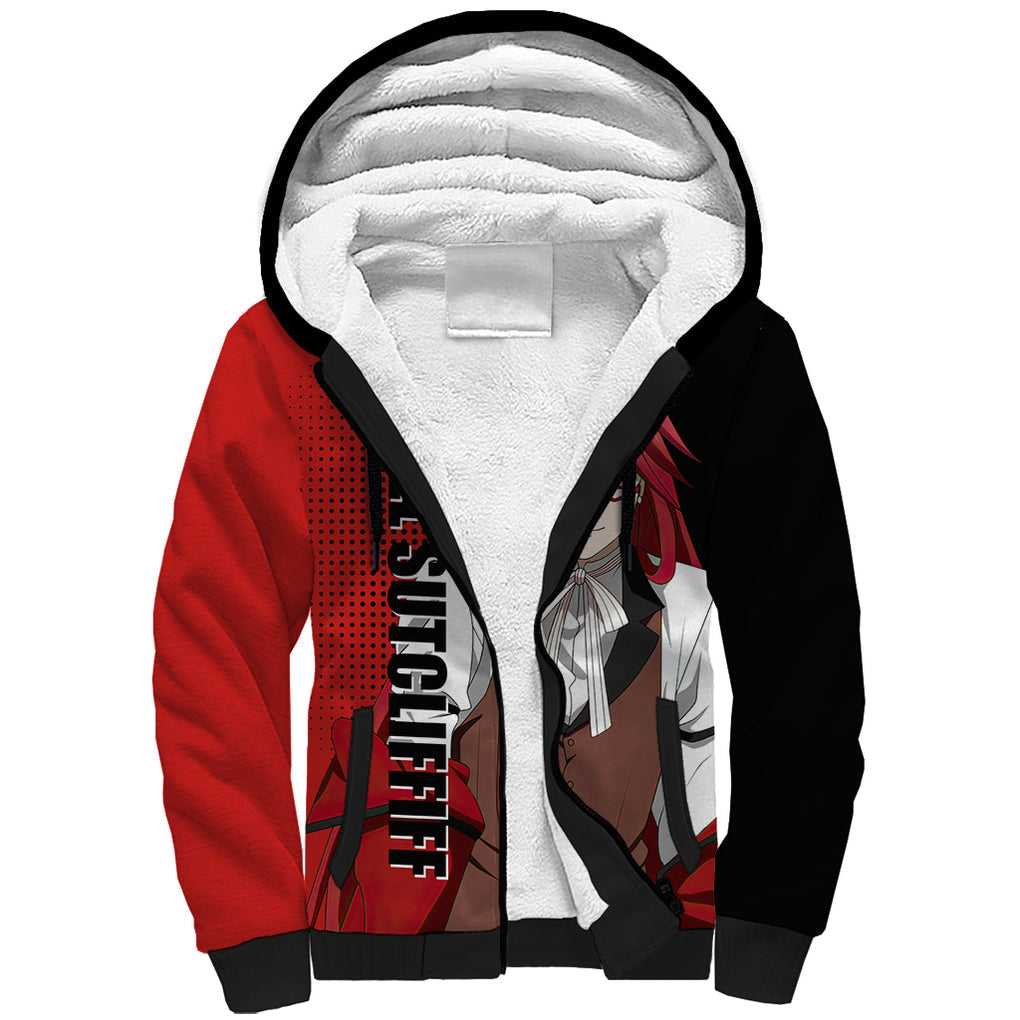 Grell Sutcliff Sherpa Hoodie Black Butler