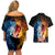 Shoto Todoroki - My Hero Academia Couples Matching Off Shoulder Short Dress and Hawaiian Shirt Anime Style