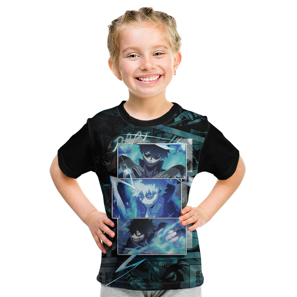 Dabi - My Hero Academia Kid T Shirt Anime Mix Manga Style