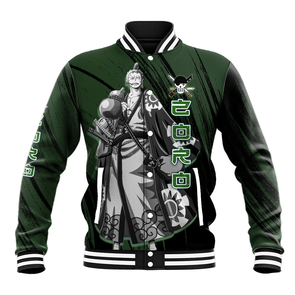 Wano Zoronoa Zoro - One Piece Baseball Jacket Anime Style