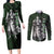 Wano Zoronoa Zoro - One Piece Couples Matching Long Sleeve Bodycon Dress and Long Sleeve Button Shirt Anime Style