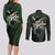 Wano Zoronoa Zoro - One Piece Couples Matching Long Sleeve Bodycon Dress and Long Sleeve Button Shirt Anime Style