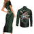 Wano Zoronoa Zoro - One Piece Couples Matching Short Sleeve Bodycon Dress and Long Sleeve Button Shirt Anime Style