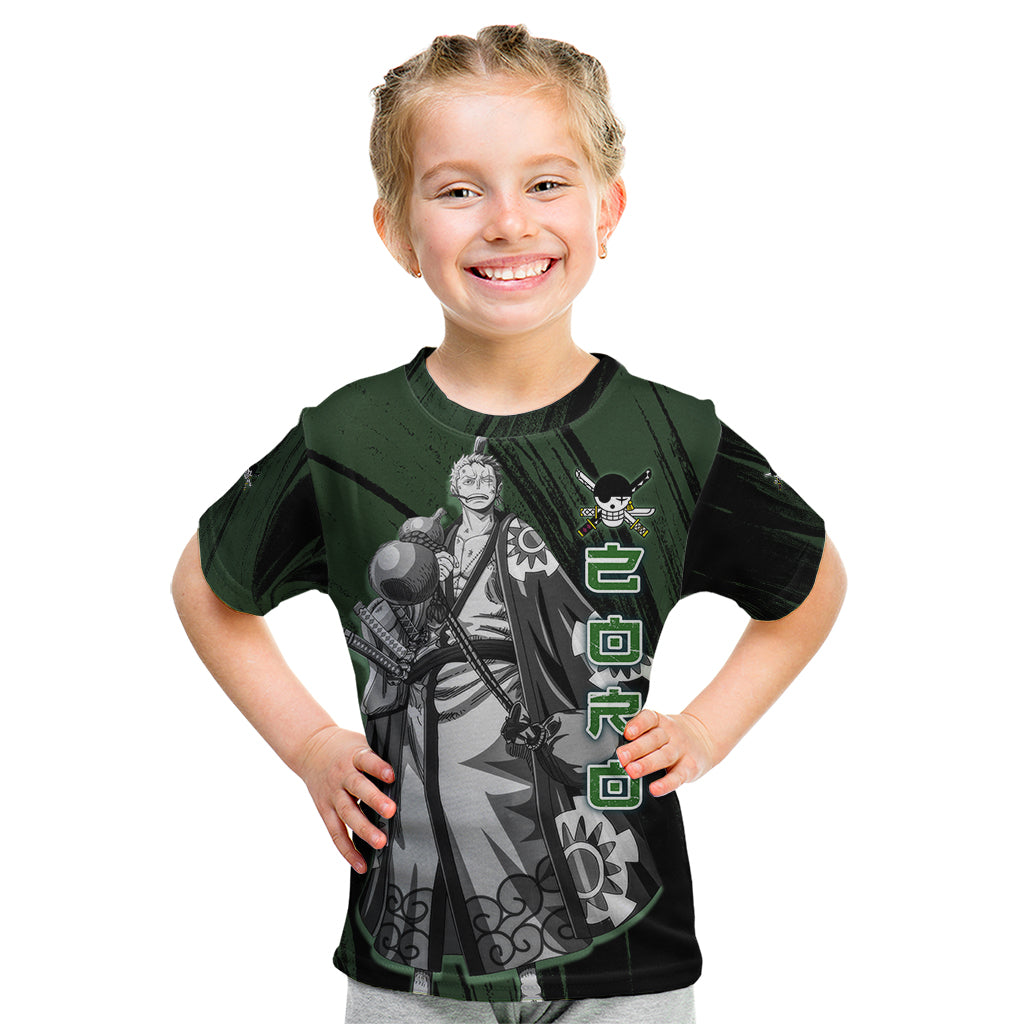 Wano Zoronoa Zoro - One Piece Kid T Shirt Anime Style