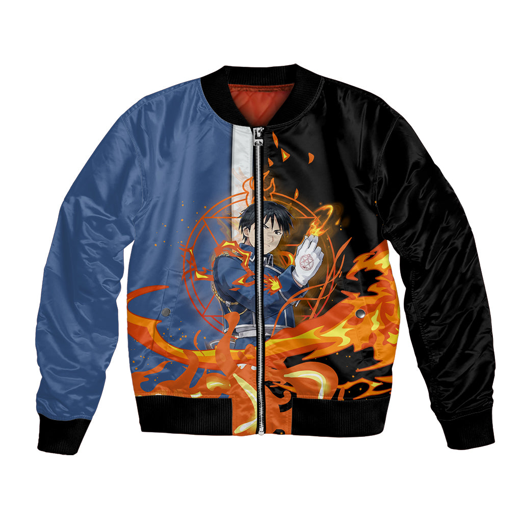 Mustang Roy Fulmetal Achemist Bomber Jacket Anime Style