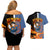 Mustang Roy Fulmetal Achemist Couples Matching Off Shoulder Short Dress and Hawaiian Shirt Anime Style