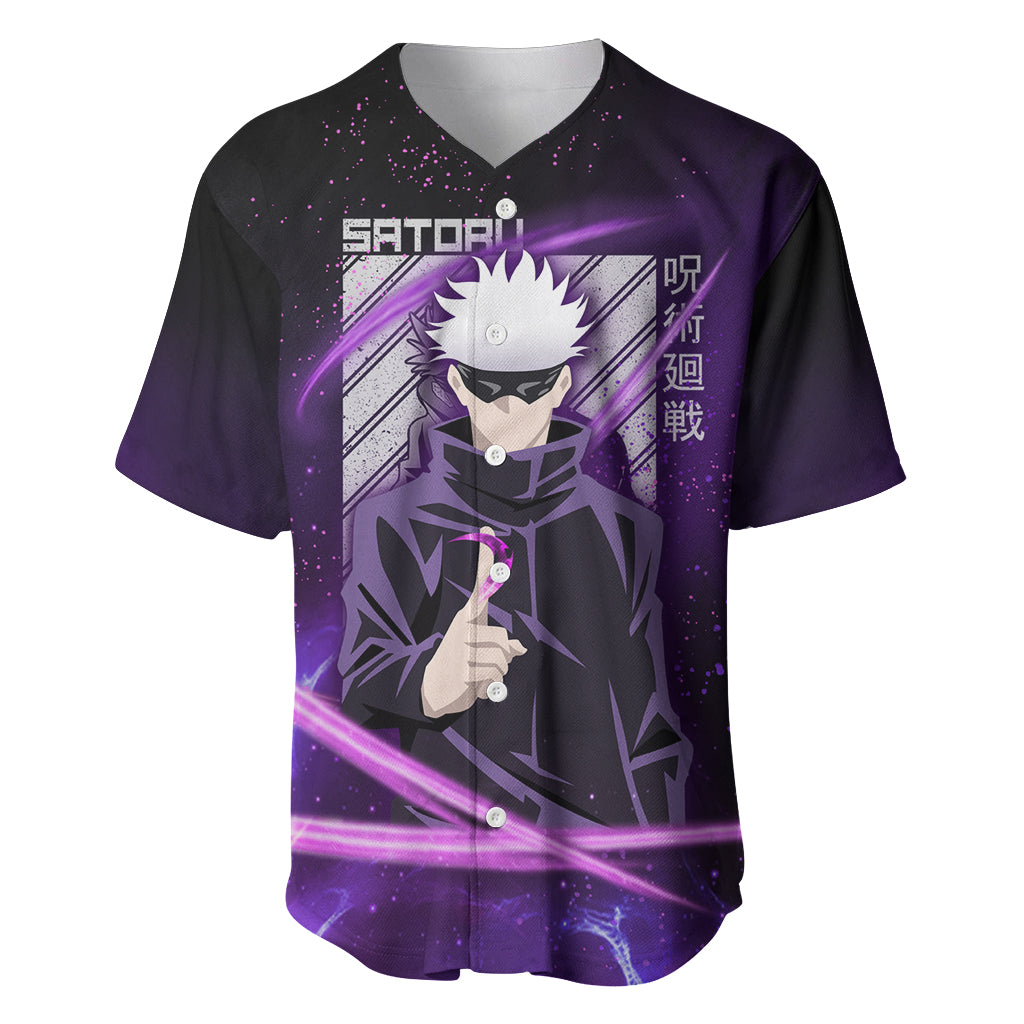 Gojo Satoru - Jujutsu Kaisen Baseball Jersey Aura Anime Galaxy Style