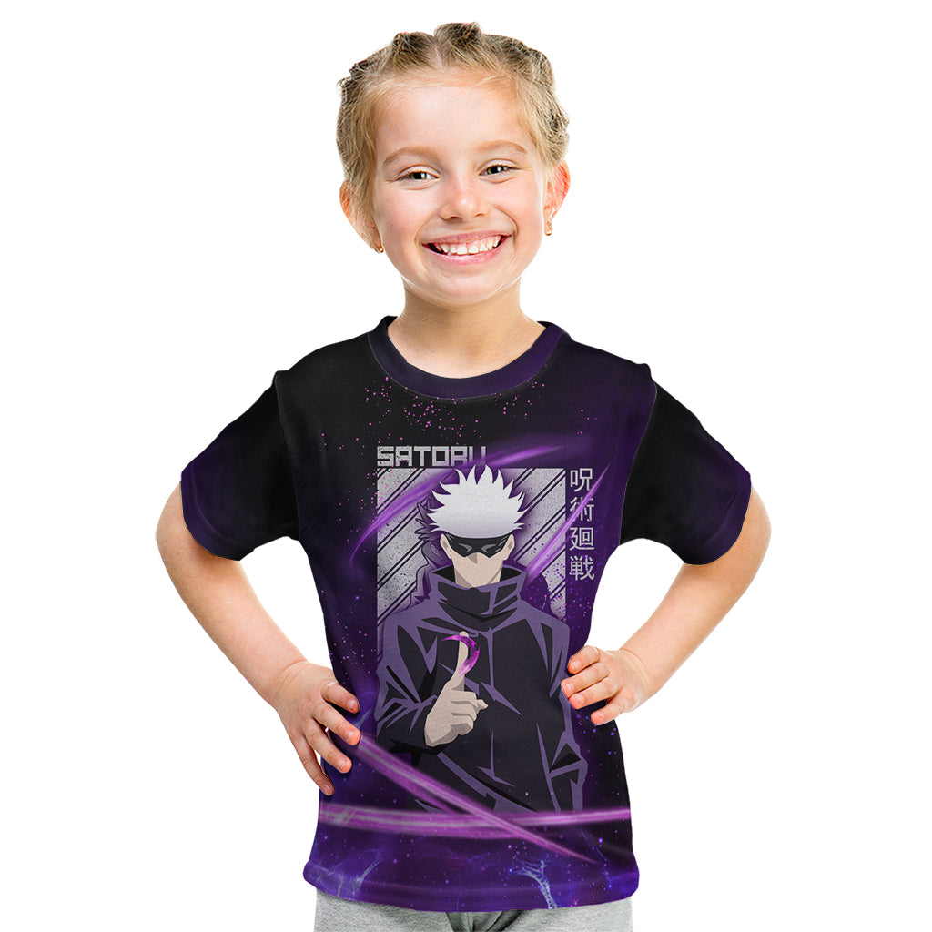 Gojo Satoru - Jujutsu Kaisen Kid T Shirt Aura Anime Galaxy Style