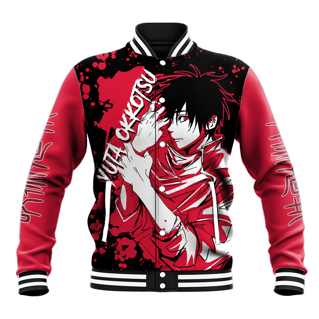 Yuta Okkotsu Jujutsu Kaisen Baseball Jacket Manga Style Art