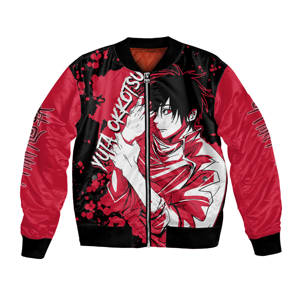 Yuta Okkotsu Jujutsu Kaisen Bomber Jacket Manga Style Art