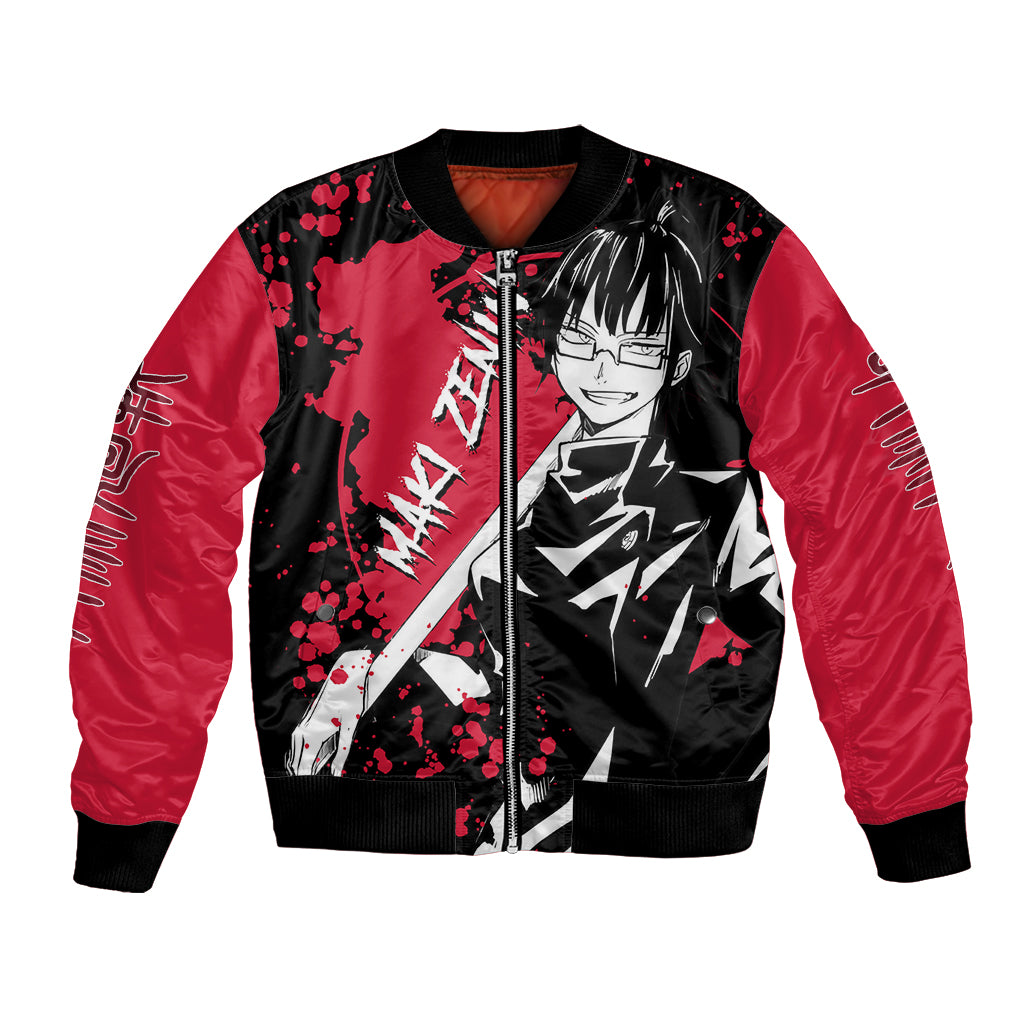 Maki Zenin Jujutsu Kaisen Bomber Jacket Manga Style Art