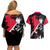 Maki Zenin Jujutsu Kaisen Couples Matching Off Shoulder Short Dress and Hawaiian Shirt Manga Style Art