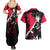 Maki Zenin Jujutsu Kaisen Couples Matching Summer Maxi Dress and Hawaiian Shirt Manga Style Art