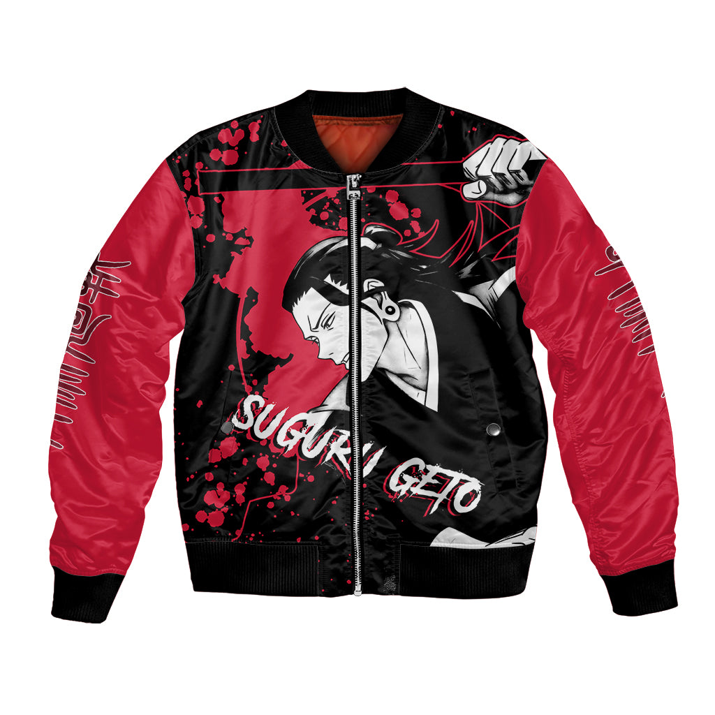 Suguru Geto Jujutsu Kaisen Bomber Jacket Manga Style Art